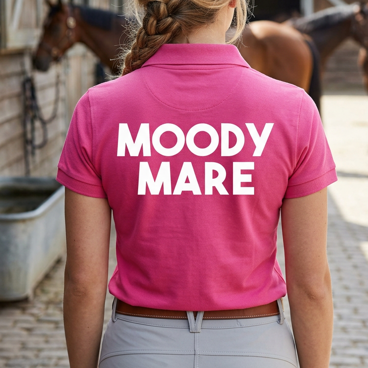 Moody Mare | Funny Horse Riding T-Shirt & Polo Shirt