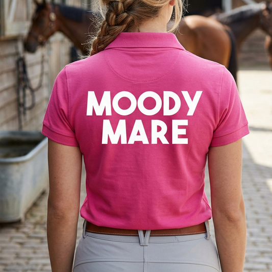 Moody Mare | Funny Horse Riding T-Shirt & Polo Shirt
