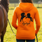 Personalised Rearing Horses Equestrian Hoodie