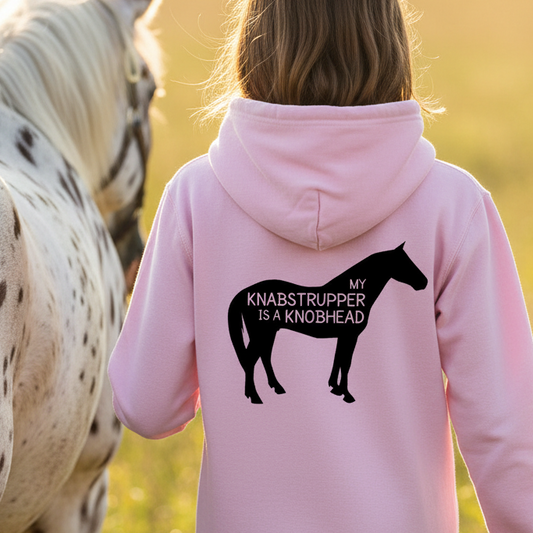 My Knabstrupper Is A Knobhead Funny Equestrian Hoodie