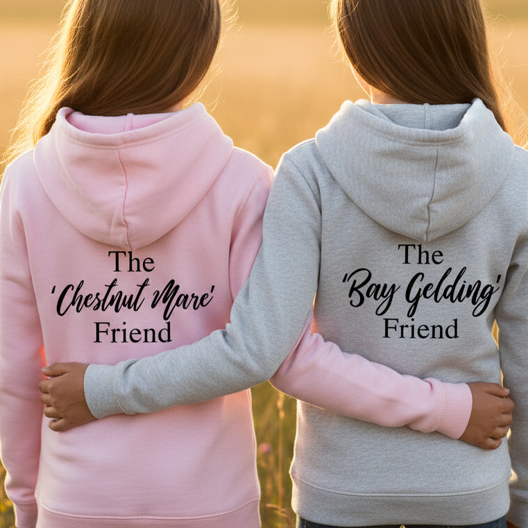 Funny Equestrian Horse Riding Pack of 2 Hoodies - Horse Friends