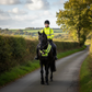 PRE ORDER - SQUARE Official PW&S High Visibility Equestrian Reflective Horse Breastplate With Camera Symbol and 2m Distance