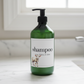 Refillable Green Plastic Bottle With White Waterproof Label And Black Pump - Kids Personalised Bathroom Accessories Baby Farmyard Animals