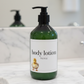 Refillable Green Plastic Bottle With White Waterproof Label And Black Pump - Kids Personalised Bathroom Accessories Baby Farmyard Animals