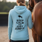 Equestrian Hoodie Keep Calm and Just Jump It Horse Riding Jumper