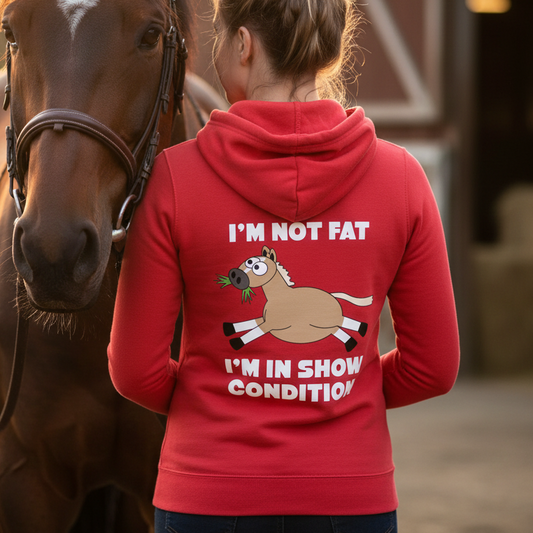 Plodders Show Condition Funny Equestrian Hoodie