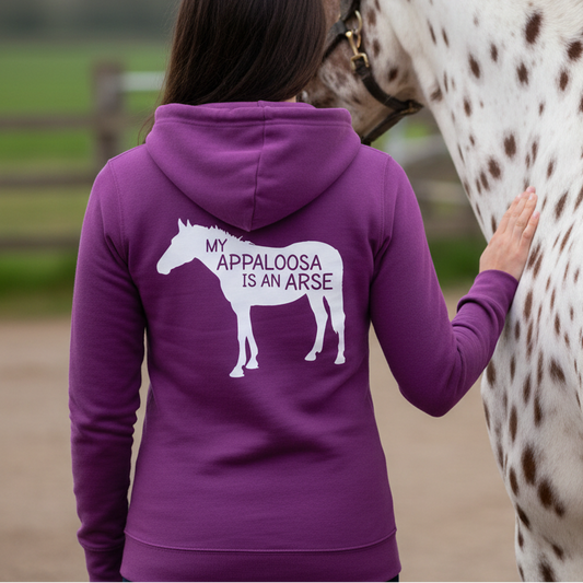 My Appaloosa Is An Arse Funny Equestrian Hoodie