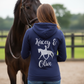 Personalised Glitter Equestrian Hoodie - Classical Trotting Design
