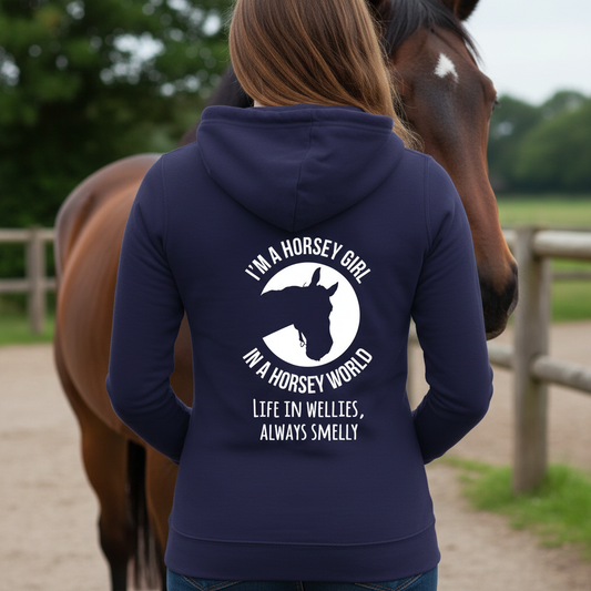 I'm A Horsey Girl Funny Equestrian Hoodie