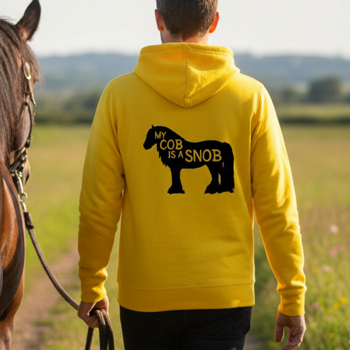 My Cob Is A Snob Funny Equestrian Hoodie