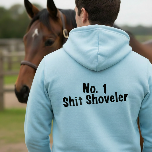 No. 1 Shit Shoveler Funny Equestrian Hoodie
