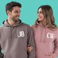 Personalised Initials Couple Hoodies x2