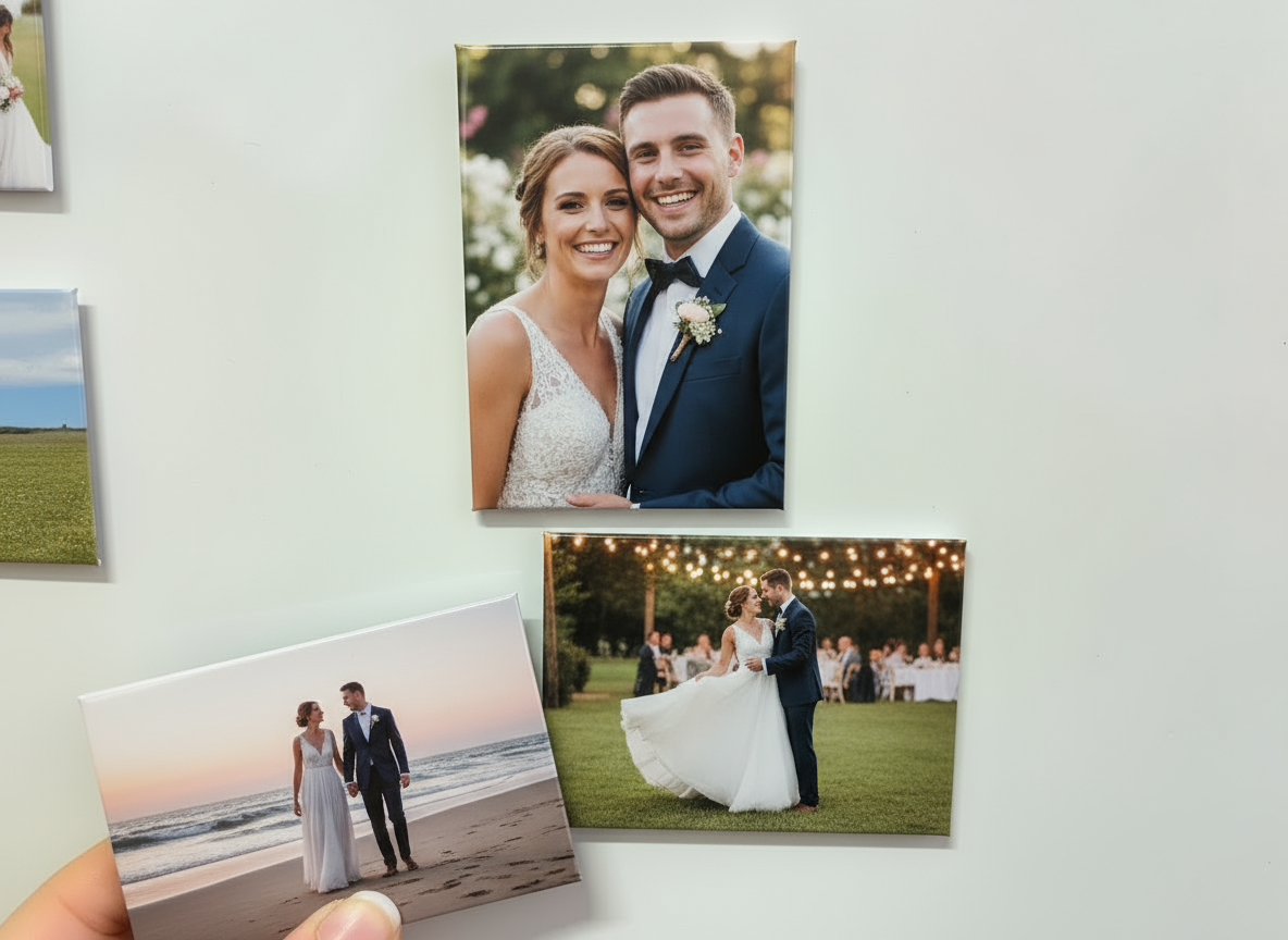 Premium Personalised Photo Magnets Bundle Set