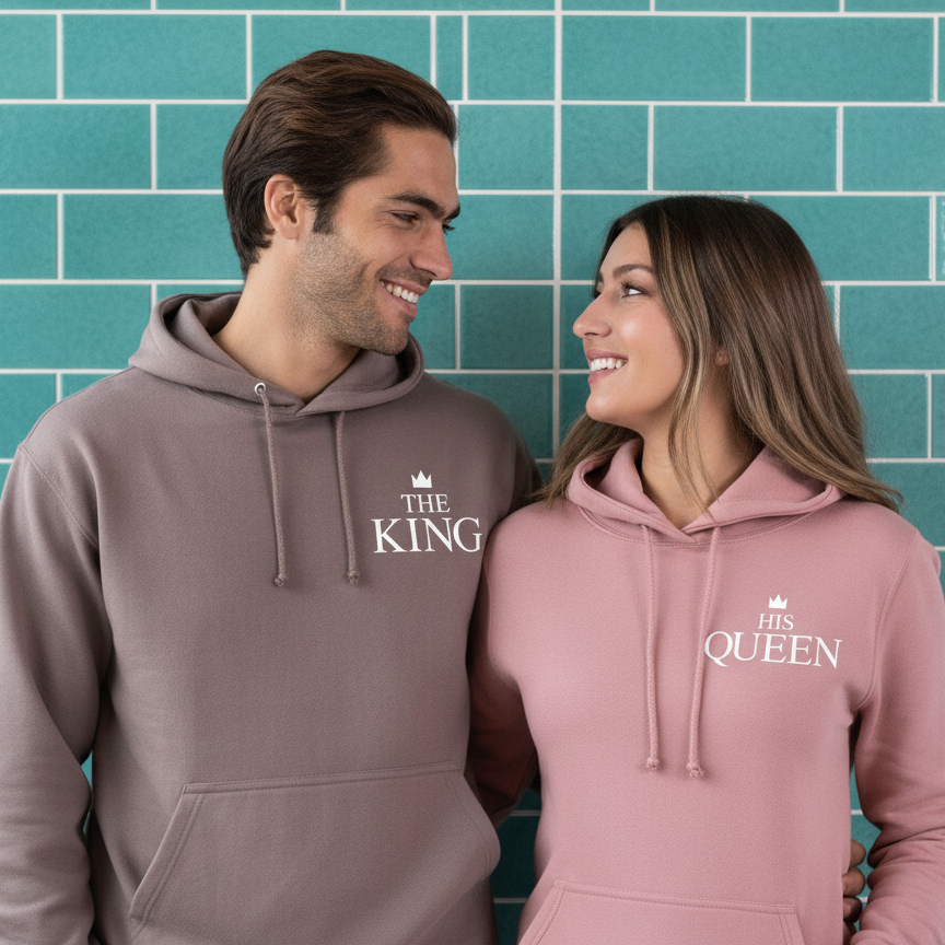King and Queen Couple Hoodies x2