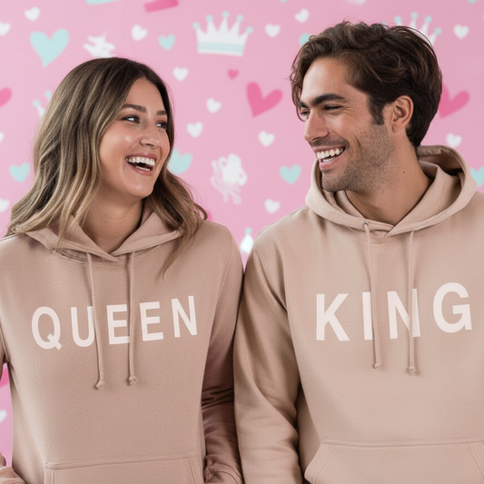 King and Queen Couple Hoodies x2
