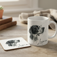 Custom Dog Watercolour Coaster & Mug Set - Personalised Pet Portrait with Name – Ideal Gift for Dog Lovers