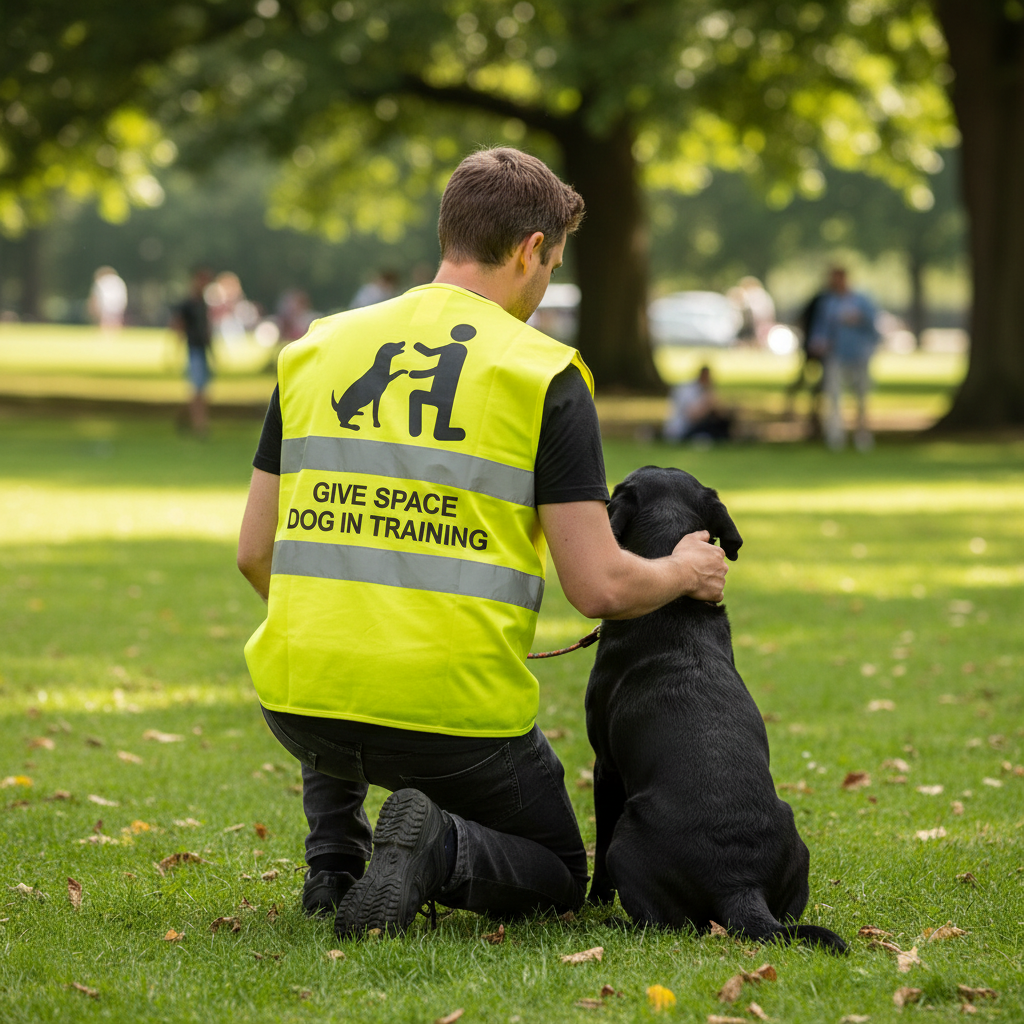 High Visibility Hi Vis Dog Training Reflective Vest Tabard Waistcoat Safety Walking Hunting Working