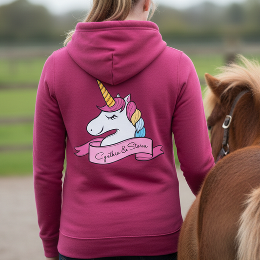 Unicorn Head Hoodie – Personalised Custom Name Sweatshirt
