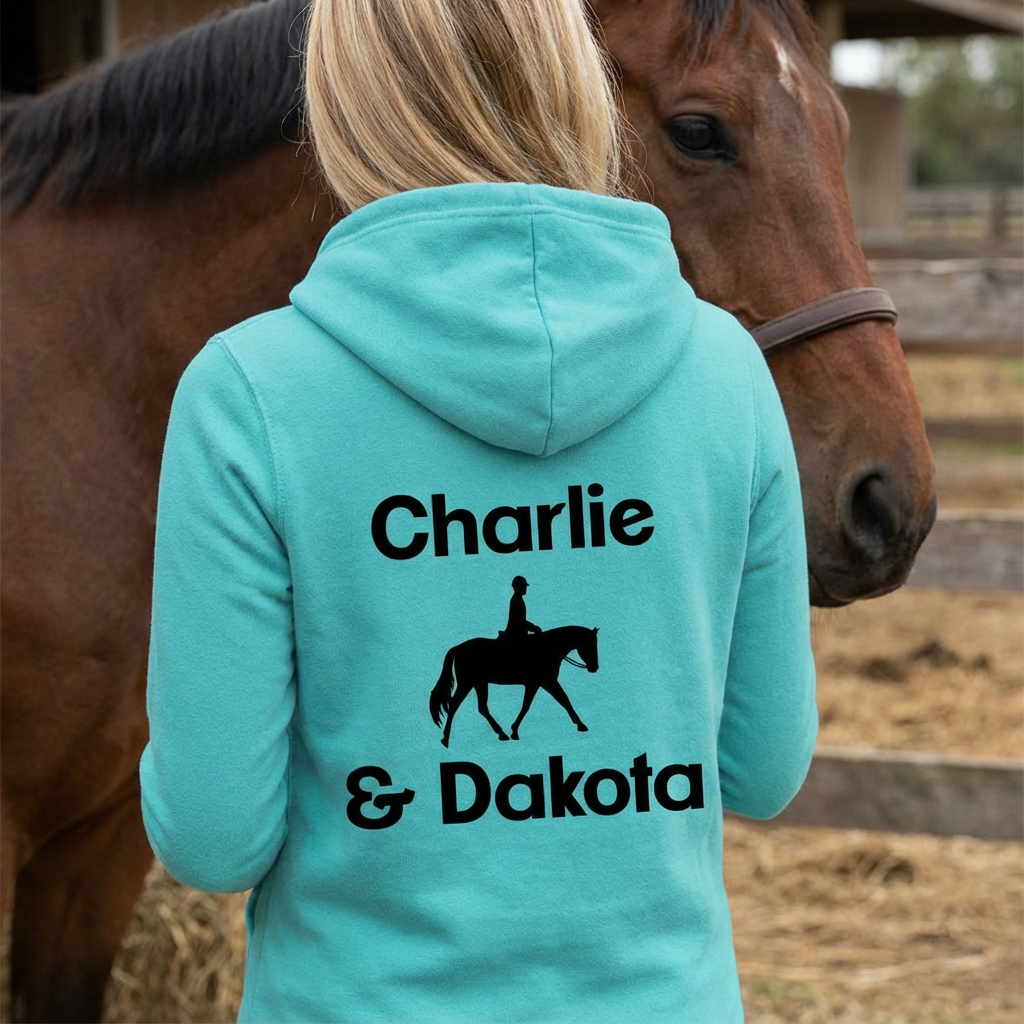 Personalised Dressage Equestrian Hoodie