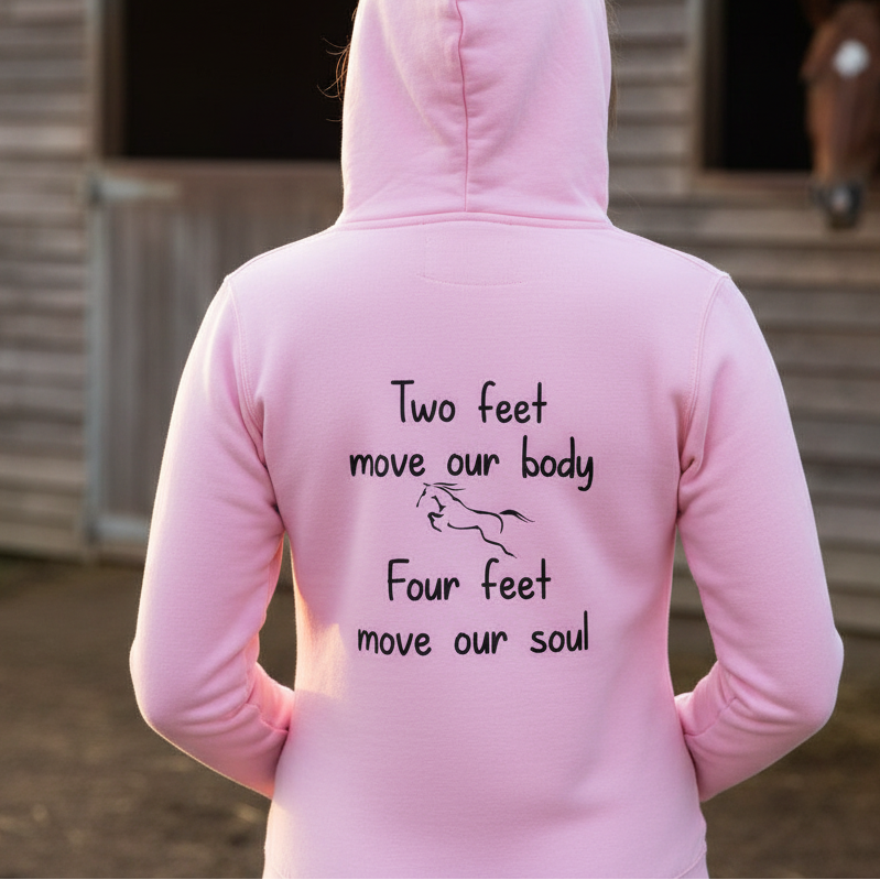 Four Feet Move Our Soul Equestrian Hoodie