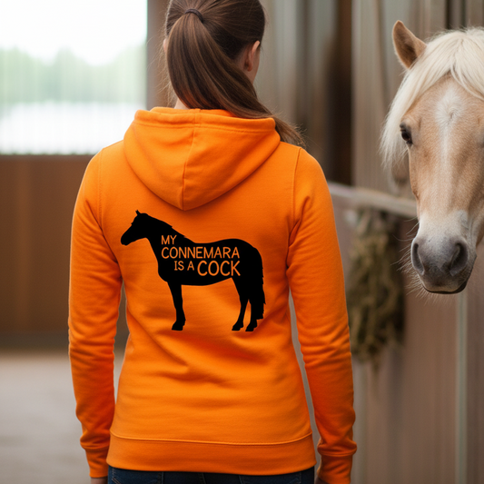 My Connemara Is A Cock Funny Equestrian Hoodie