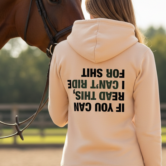 Can't Ride For Shit Funny Equestrian Hoodie
