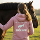 Buck Off Funny Equestrian Hoodie