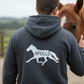 Personalised Equestrian Trotter Horse Silhouette Hoodie