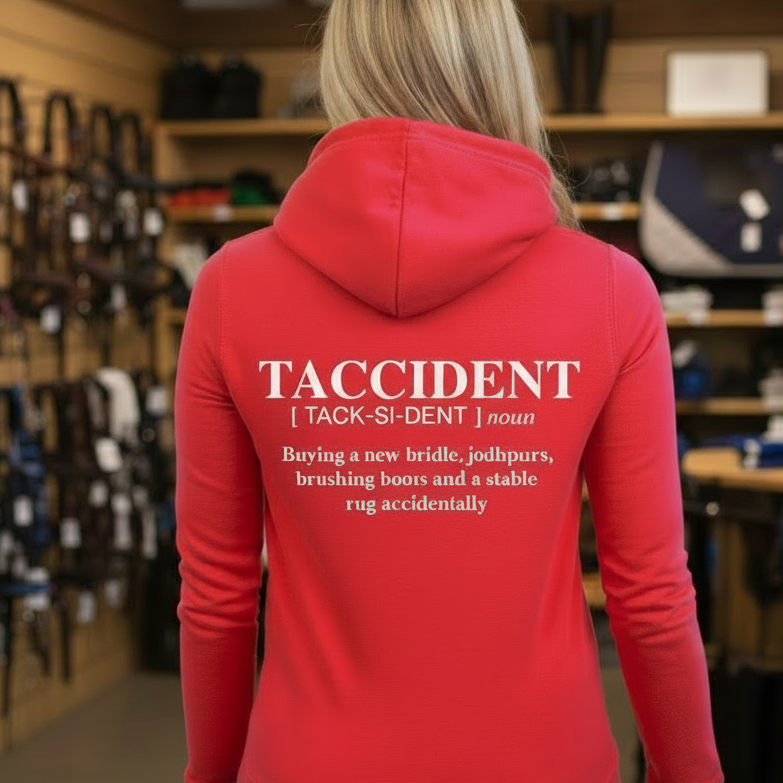 Taccident Funny Equestrian Hoodie