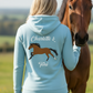 Elegant Fully Personalised Equestrian Hoodie Made To Resemble Your Horse