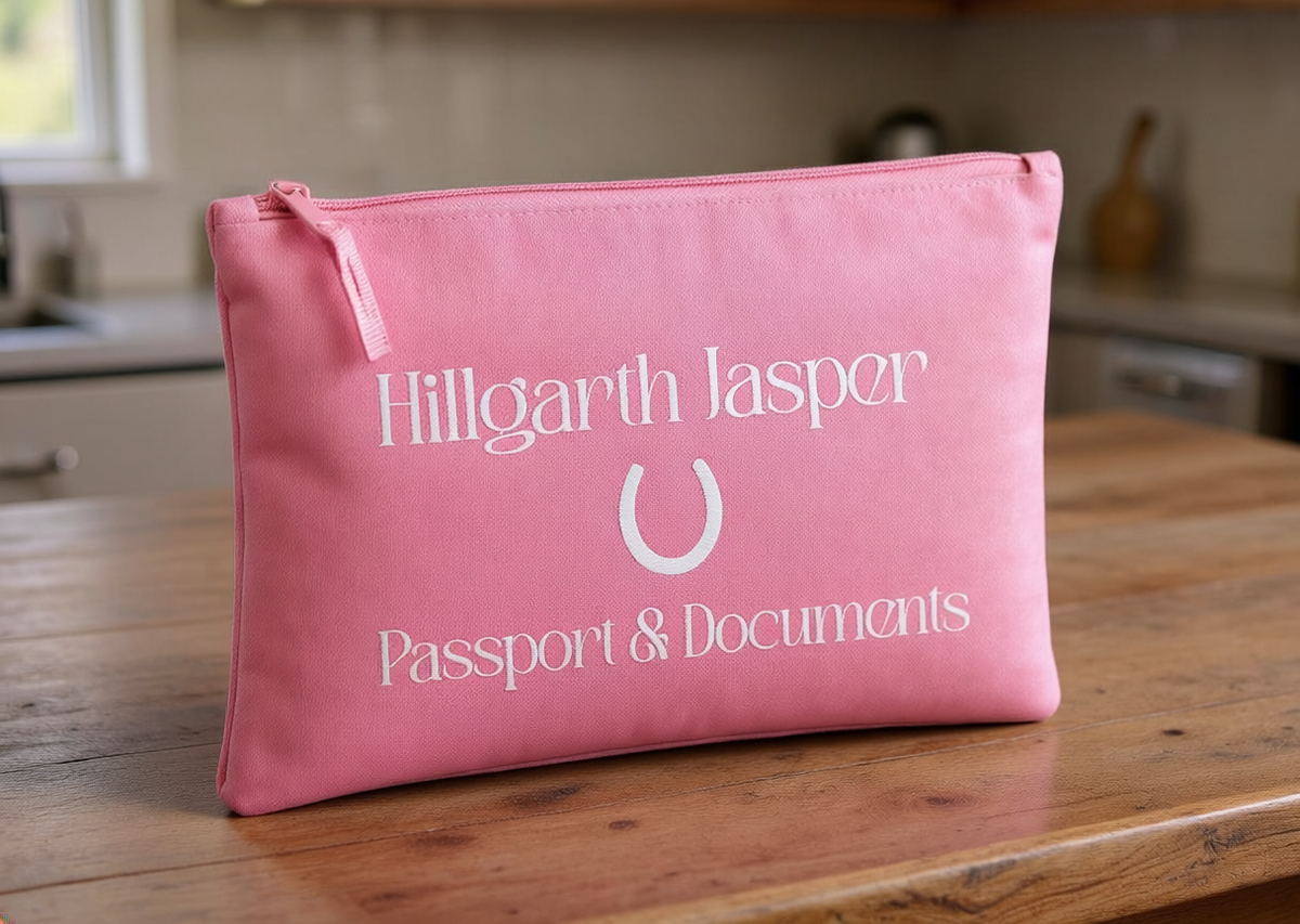 Personalised Horse Passport Pouch | Equestrian Document Holder