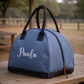 Personalised Premium Equestrian Horse Riding Pony Hat Helmet Bag - Calligraphy Design