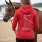 Personalised Glitter Equestrian Hoodie - Trotting Arab Design