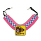 PRE ORDER - CHEQUERED Official PW&S High Visibility Equestrian Reflective Horse Breastplate With Camera Symbol and 2m Distance