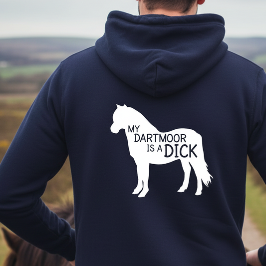 My Dartmoor Is A Dick Funny Equestrian Hoodie