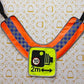 SQUARE Official PW&S High Visibility Equestrian Reflective Horse Breastplate With Camera Symbol and 2m Distance