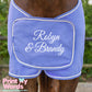 Personalised Luxury Ornamental Equestrian Horse Pony Fleece Rug Cooler