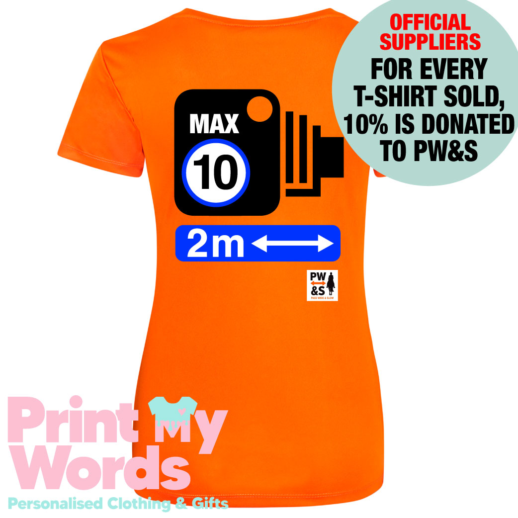 2025 Official PW&S High Visibility Hi Vis UV Protection Equestrian Horse Riding Summer T-Shirt Vest Polo - CAMERA, 10mph, 2m Distance