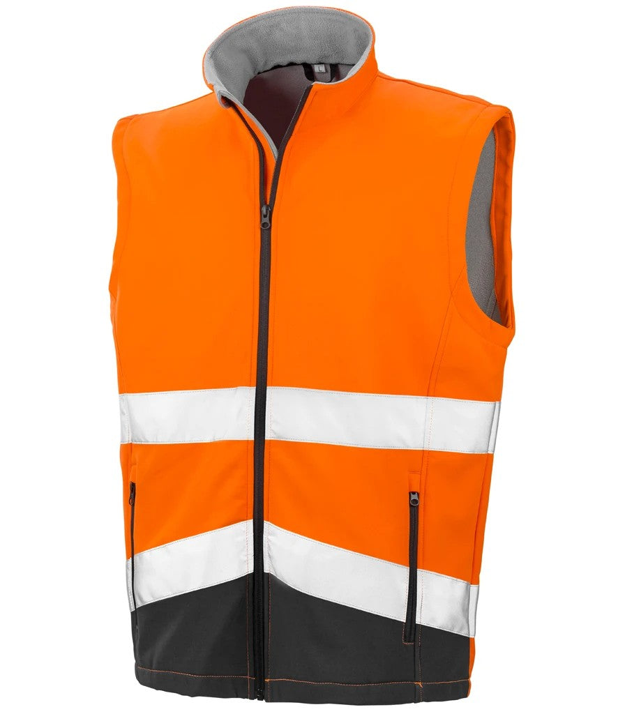 Official PW&S Unisex Hi Vis Equestrian Softshell Gilet – “Give Space, Horse May Panic, 2m” Safety Vest