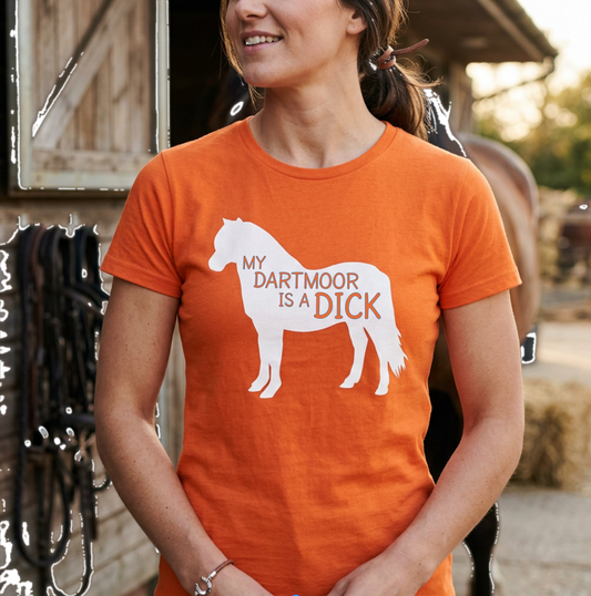 My Dartmoor Is A Dick | Funny Dartmoor Pony T-Shirt & Polo Shirt