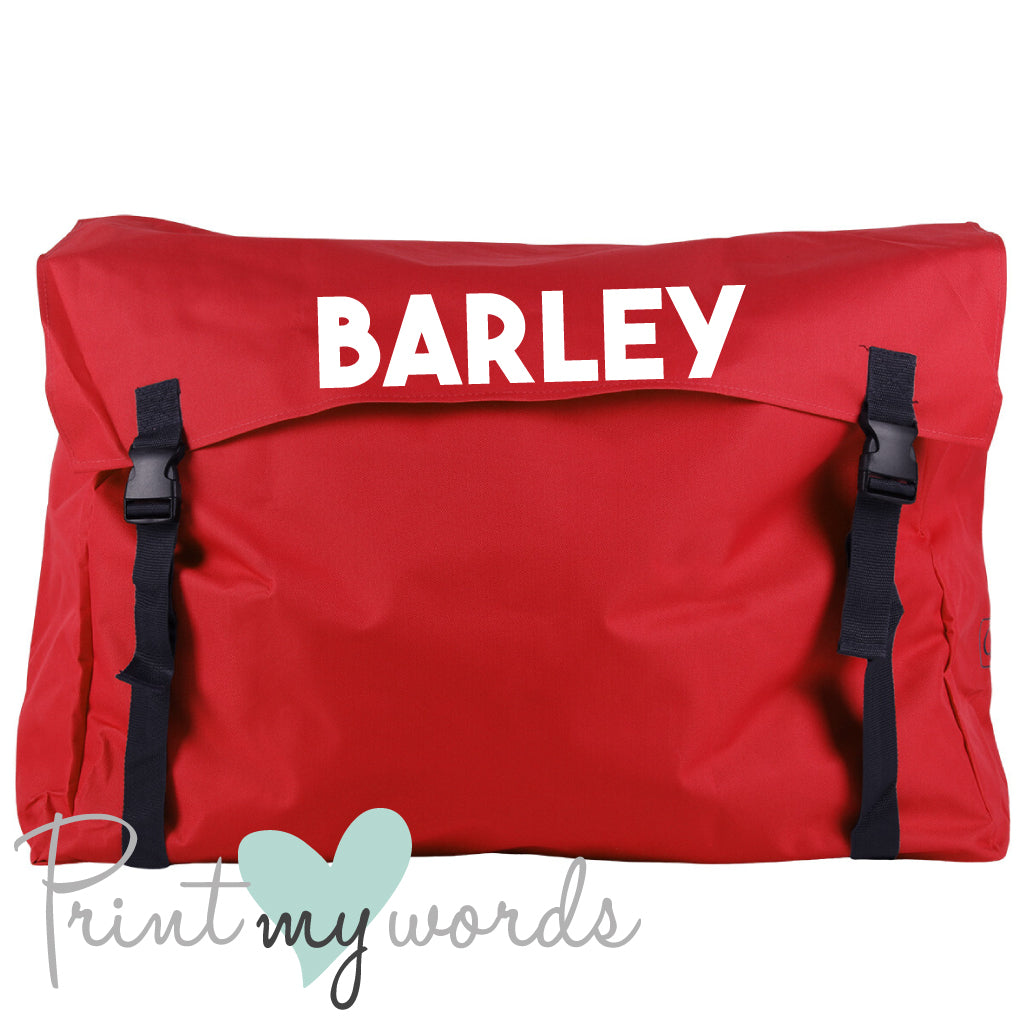 Personalised Equestrian Horse Stable Storage Bag Tidy - Bold Design