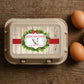 Personalised Christmas Chicken Egg Box Labels – Festive Poultry Stickers