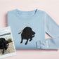 Personalised Dog Puppy Sweatshirt or Hoodie – Custom Digital Portrait Printed from Your Photo UK