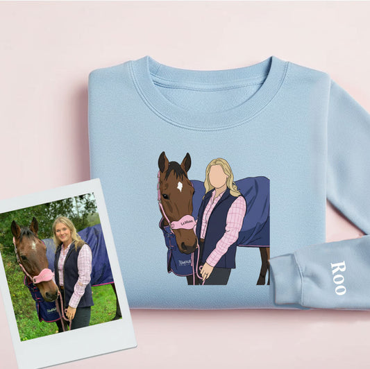 personalised horse sweatshirt UK