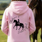 Personalised Dressage Silhouette Hoodie | Custom Horse & Rider Equestrian Hoodie