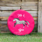 Personalised Horse Bucket Feed Bowl Cover - Elegant Design