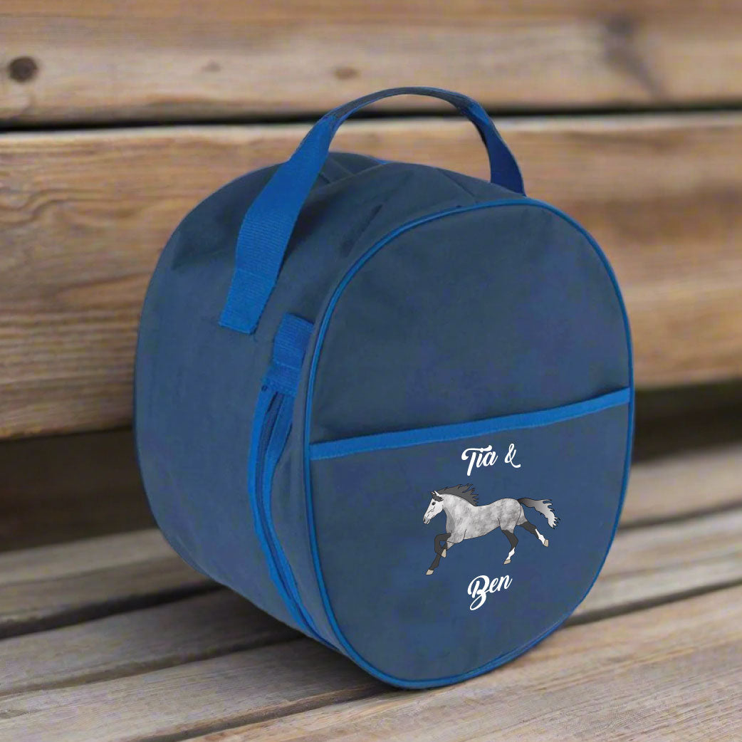 Personalised Equestrian Hat Bag - Elegant Design