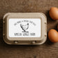 Personalised Freshly Laid Egg Box Labels