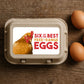 Six of the Best Free-Range Eggs Box Labels – Illustrated Hen Egg Stickers