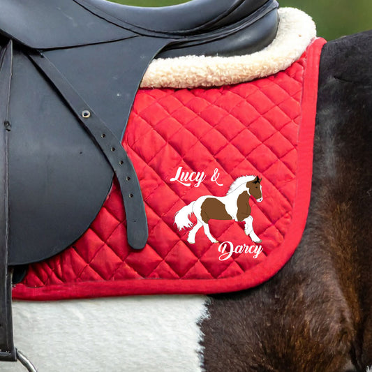 Heavy Horse Personalised Saddlecloth Fully Customised Horse Saddlepad